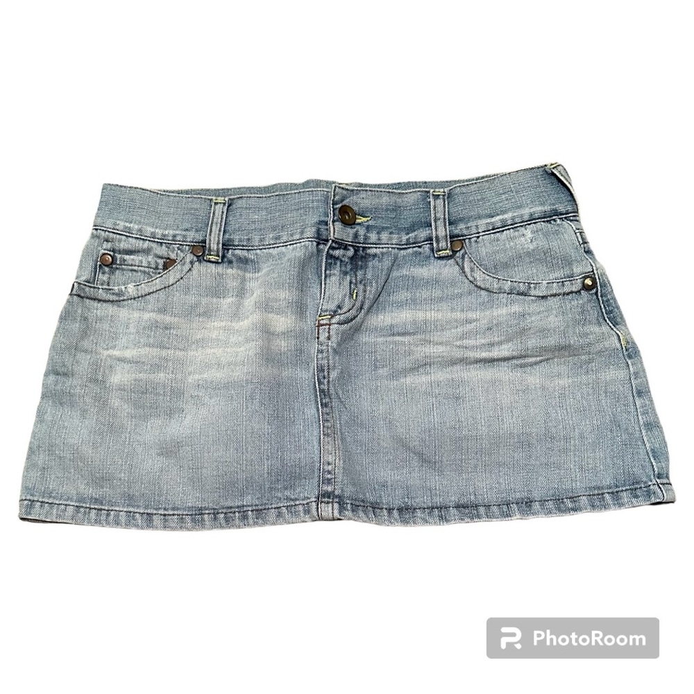 Denim Zara Skirt. 2/25
